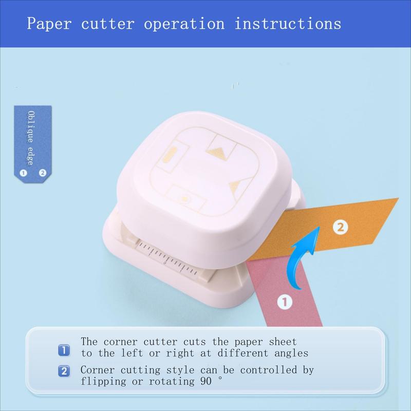 4 in 1 Paper Cutter, 1 Count Multifunctional Paper Cutter, Diary Planner Corner Cutter, Notebook Fixing Cutting Tool for School, Office, Home, Cutting Supplies