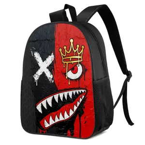 This spacious, multi-compartment backpack is versatile and stylish, featuring adjustable shoulder straps and a zipper closure. Perfect for back-to-school season, this new 2D-printed backpack is designed for teenagers and is an essential back-to-school ite