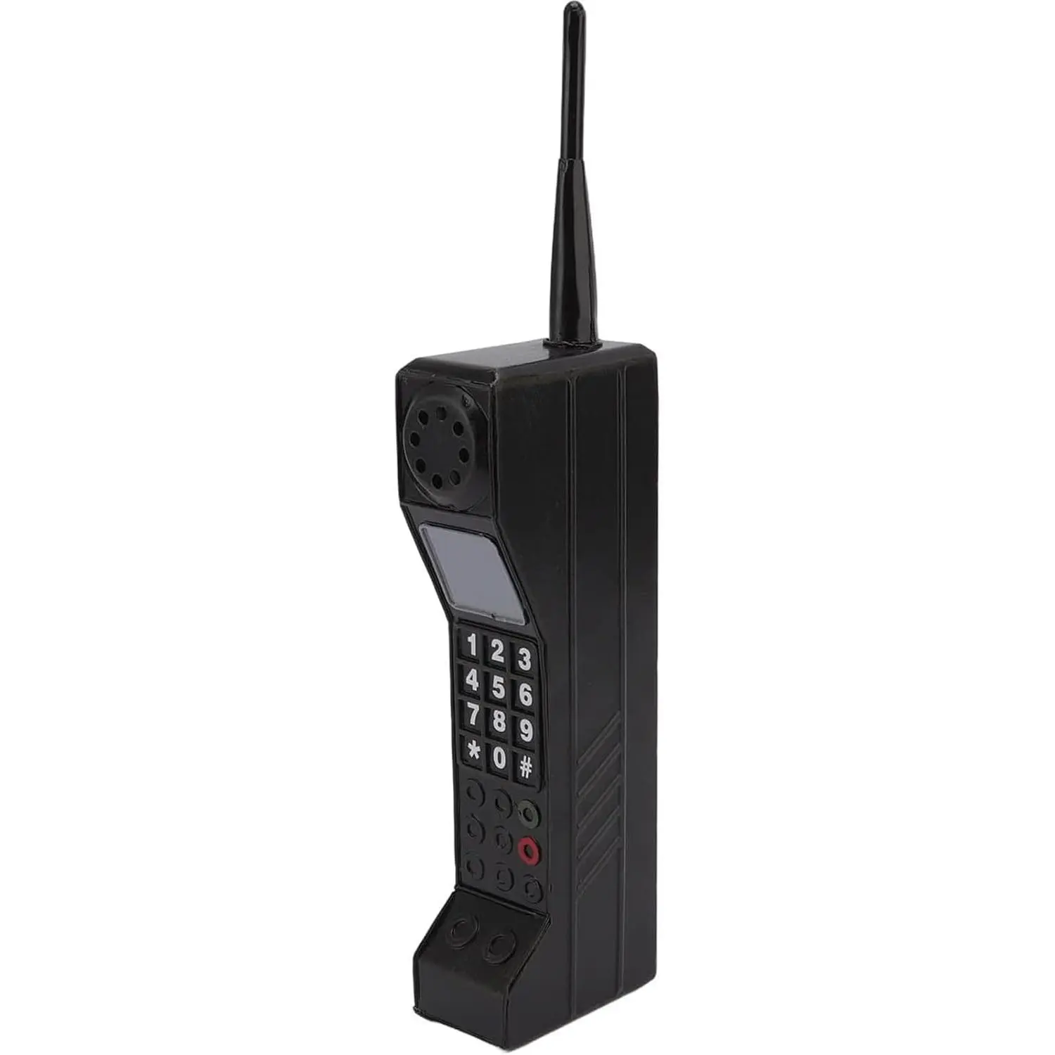 Retro Brick Cell Phone Ornament, 90s Phone Prop, Black | Iron Brick Cellphone Model for Photography, Movie Scenes,  or Desktop Decoration