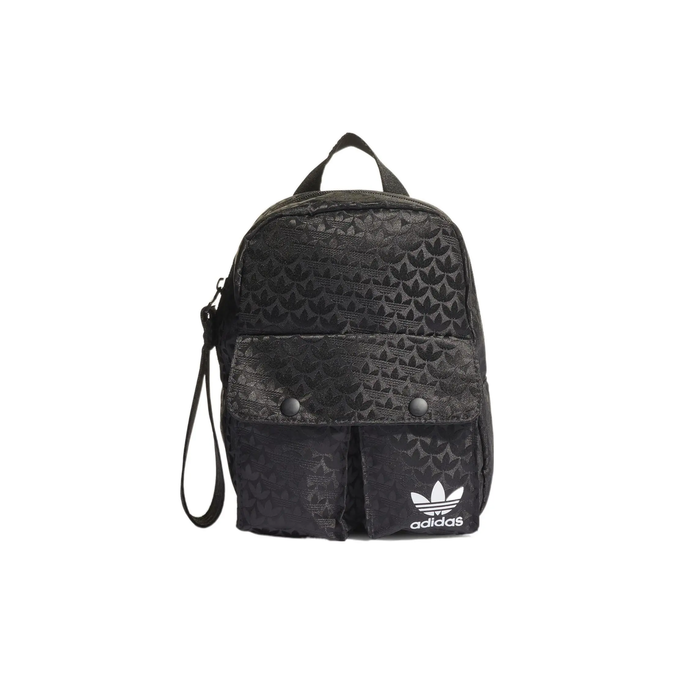 Adidas Originals Mini Backpack for Women – Minimalist Air-Mesh Back Panel Polyester Bag in Black