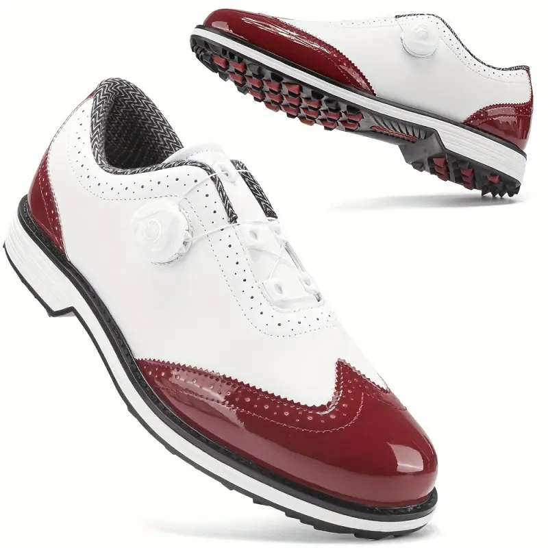 Men'S Golf Shoes Outdoor Sports Leisure Lightweight Golf Shoes for Men Non-Slip Big Size 39-49 Comfortable Fashion Professional Golf Sport Training Shoes Anti slip nail claw real shoes