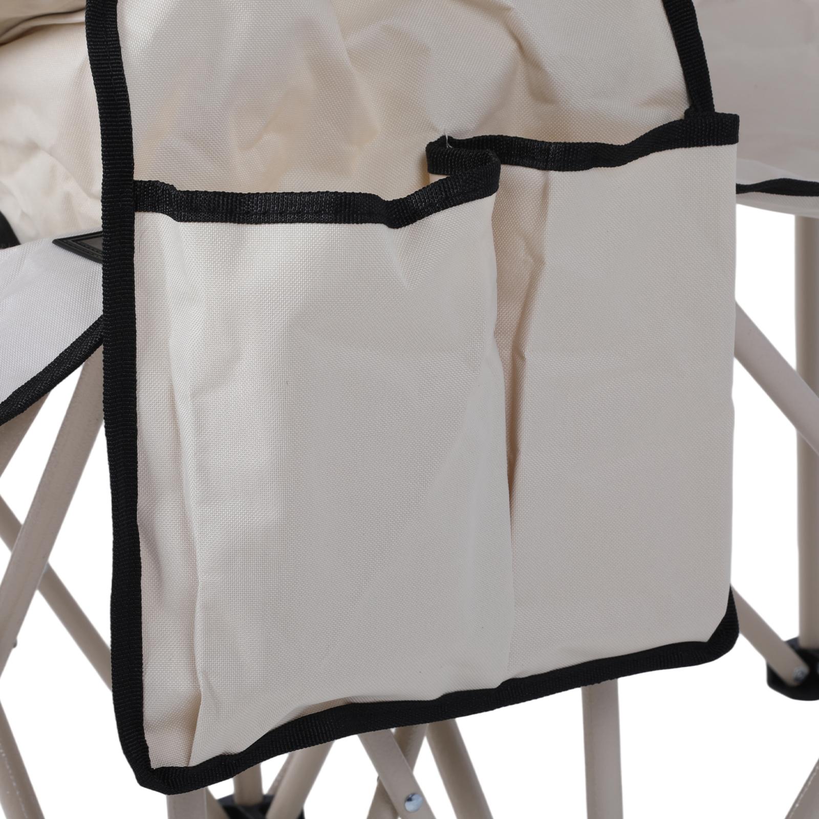 Folding Camping Two-Person Seat with Shade Canopy Portable Double Camping Chair with Cup Holder Cooler Bag Protection for Beach Fishing Camp Sports Event NEW