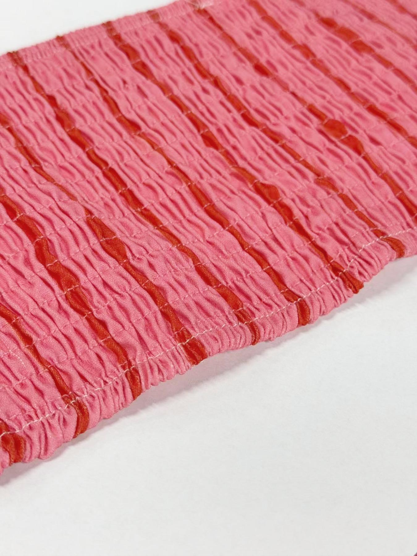 Women's Striped Print Cami Spaghetti Strap Sleeveless Dress, Fashion Casual Long Dress for Daily Outdoor Wear, Ladies Dress for Summer