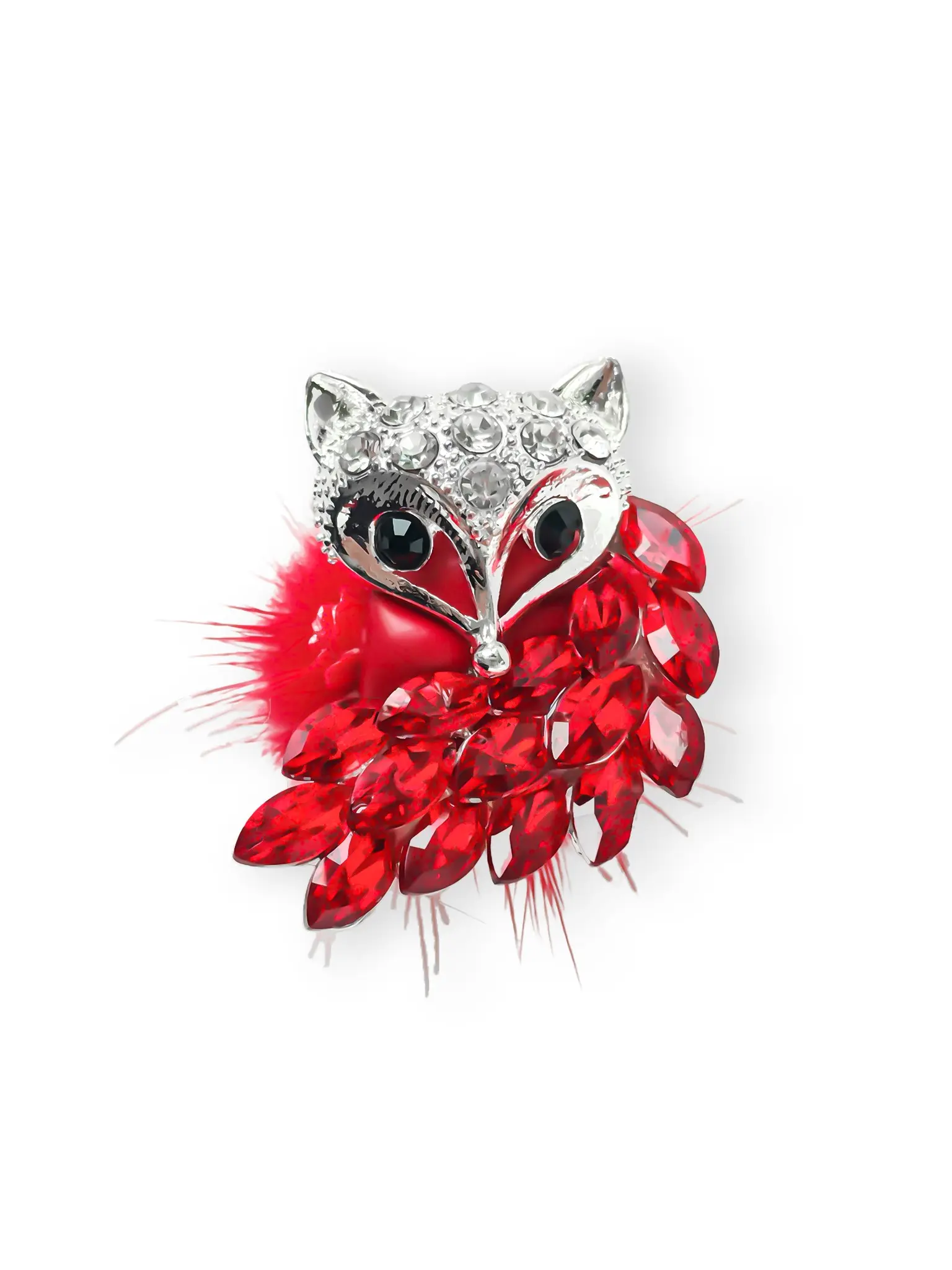 Creative DIY Fox Charm Jewelry Gift, Cute Geometric Pattern Accessory, Perfect for Phone Chains, Keychains, Indoor Decorations