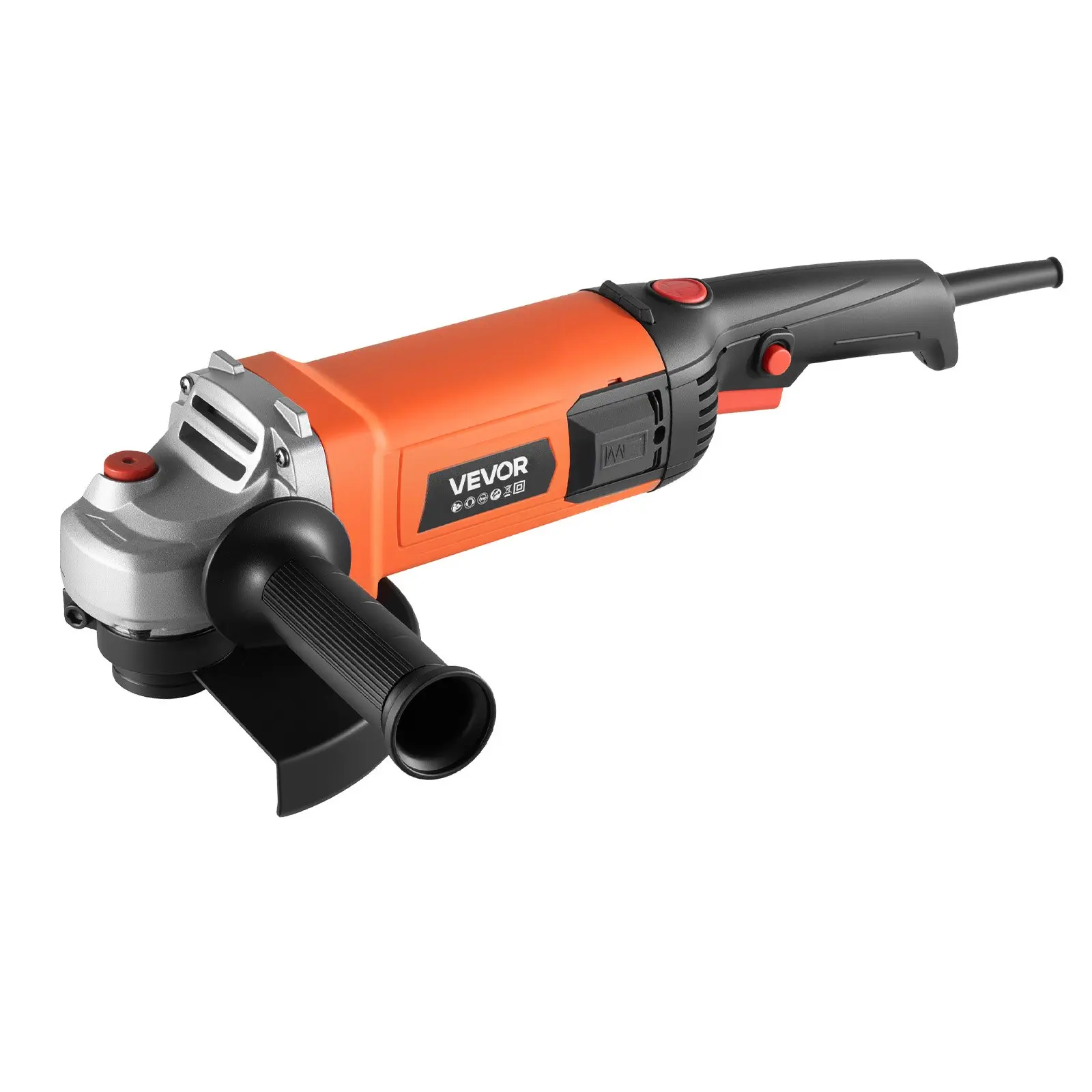 VEVOR Angle Grinder, 7" Electric Grinder Power Tool, 13Amps 8500RPM High-Speed Corded Angle Grinders with 270 Adjustable Dust Guard for Metal Grinding, Cutting, Rust Removal (Disc Not Included)