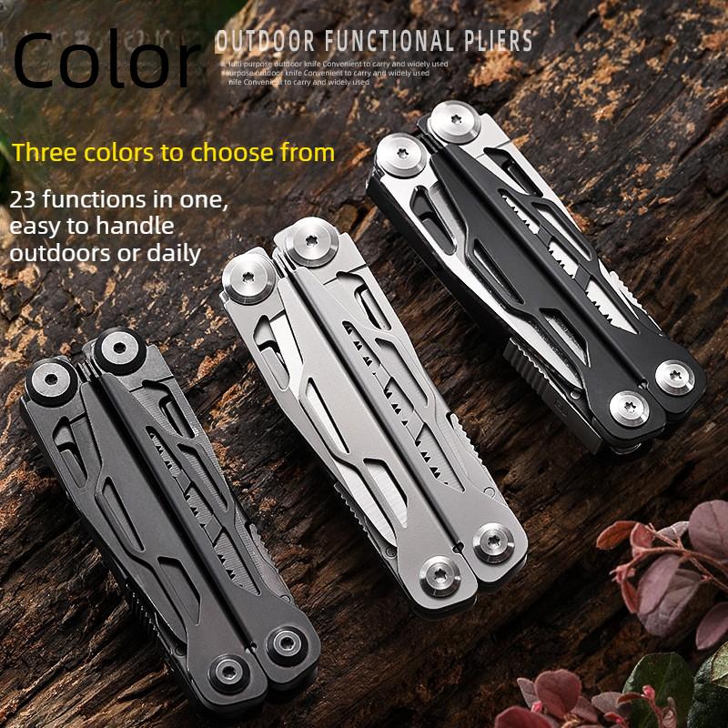 Multi-functional pliers with outdoor folding knife - portable pocket knife, emergency survival gear, multi-tool combination pliers rally essential gear