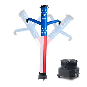 【DealsForYouDays】VEVOR Inflatable Tube Man with Blower, 10 ft Tall, Wacky Waving Wind Flying Inflatable Dancing Tube Guy with 3/4 HP IPX3 Waterproof Blower Fan, for Outdoor Advertising Business Store Party Decoration
