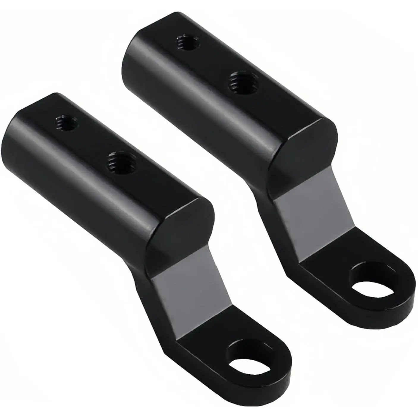 2 Pack Motorcycle Conversion Bracket Rearview Mirror Extension Rod Bracket for Motorcycle Phone Holder Rear View Mirrors USB Charger GPS Headlight Scooter ATV