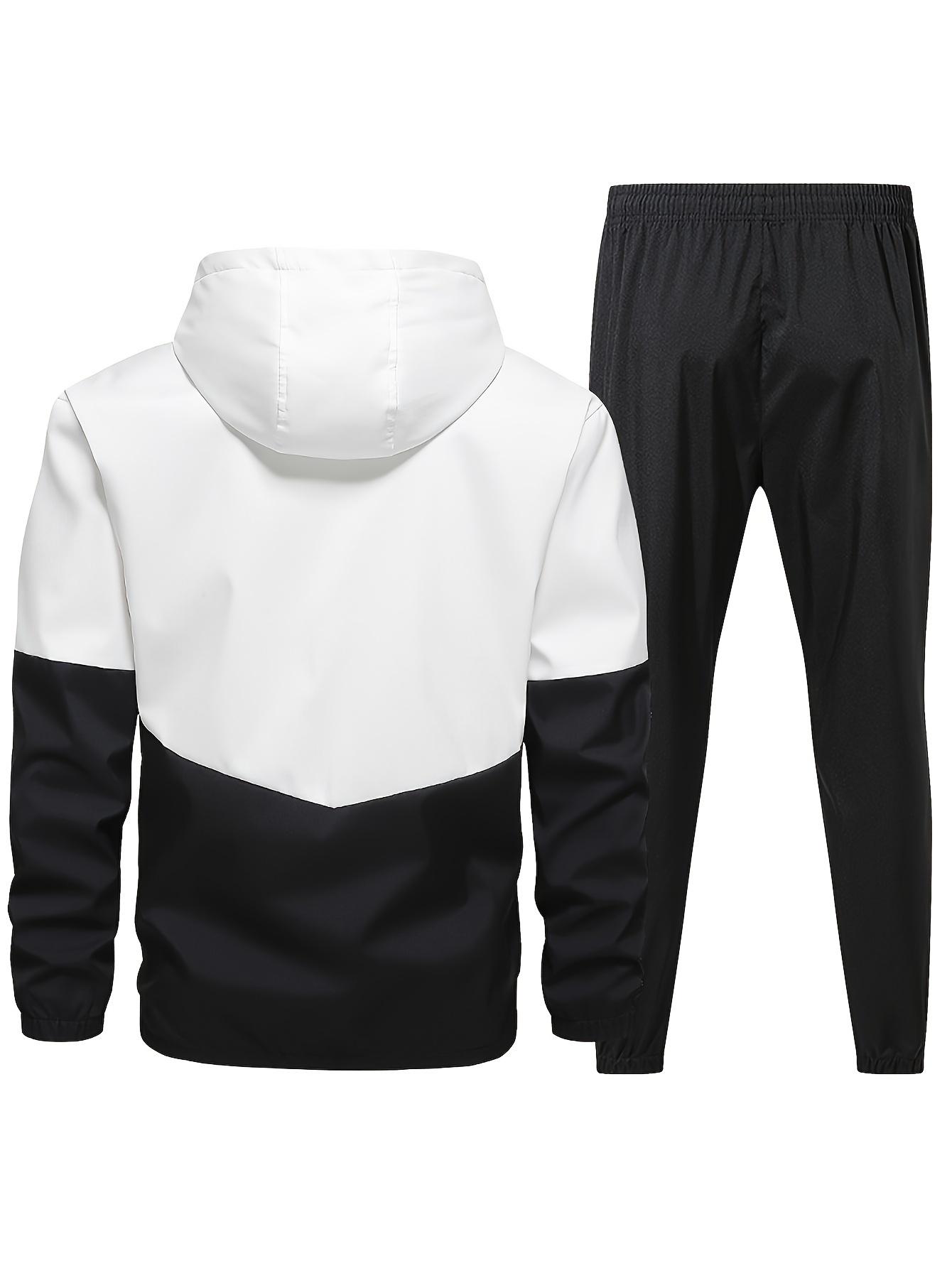 Men's windproof sports suit, jacket and pants, fitness wear, sports set