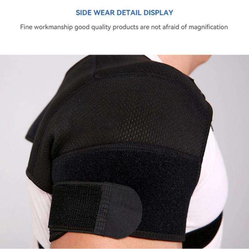 1pc Double Shoulder Brace for Women & Men, Double Sleeve for Sleeping, Adjustable Support for Rotator Cuff, Frozen Shoulder, AC Joint, Labrum Tear, Pain Relief Dual Wrap