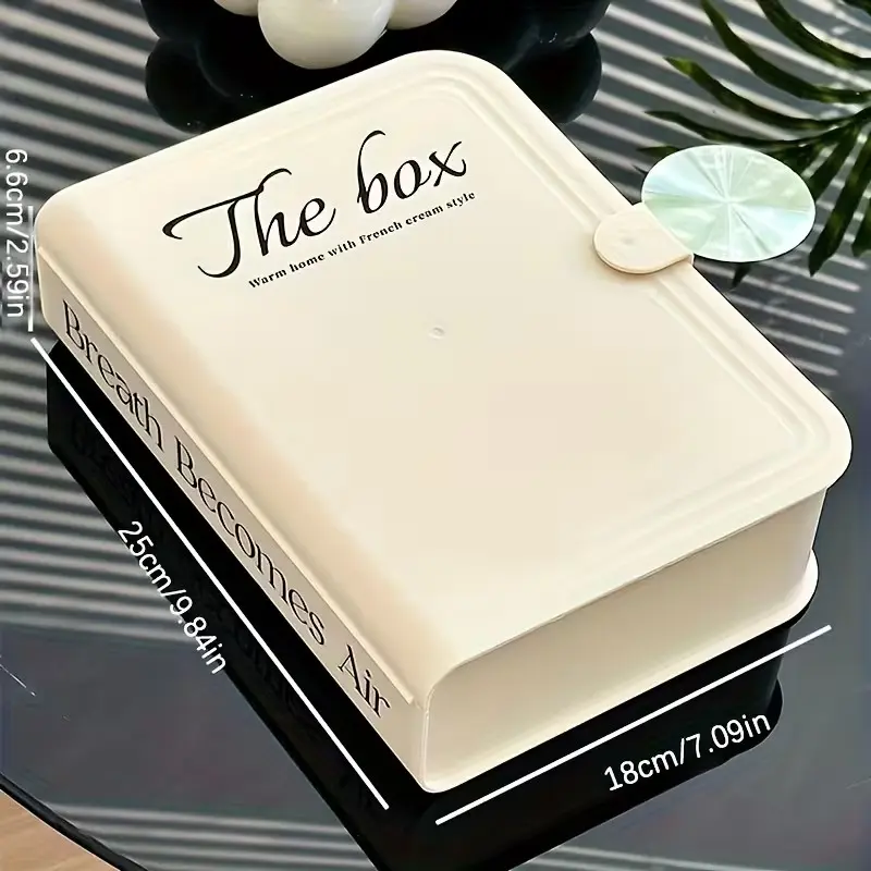 Durable ABS Cable Organizer Box with Lid, Desktop Cord Storage Solution, Great Desk Accessory for Home Office and Gaming Workstation