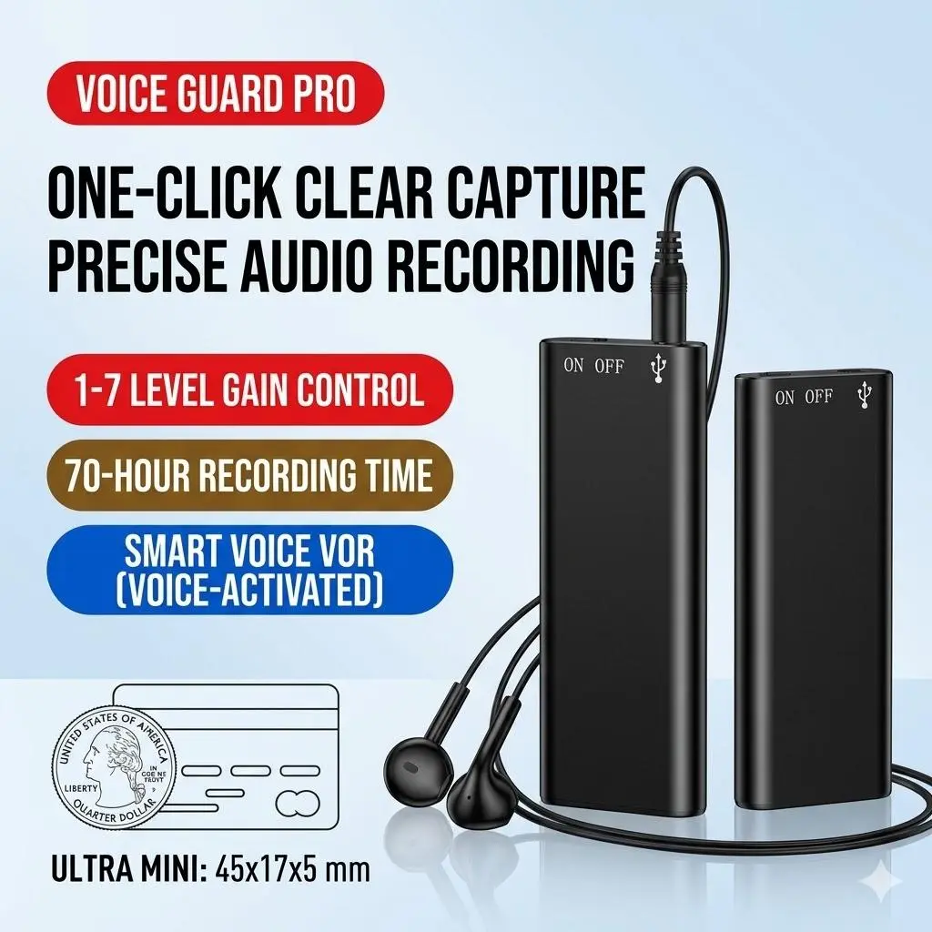 1pc Professional Voice Activated Digital Recorder, 8GB High Definition Noise Canceling MP3 Player, Ultra Thin Portable Recording Pen for Business Meetings, No Battery Included