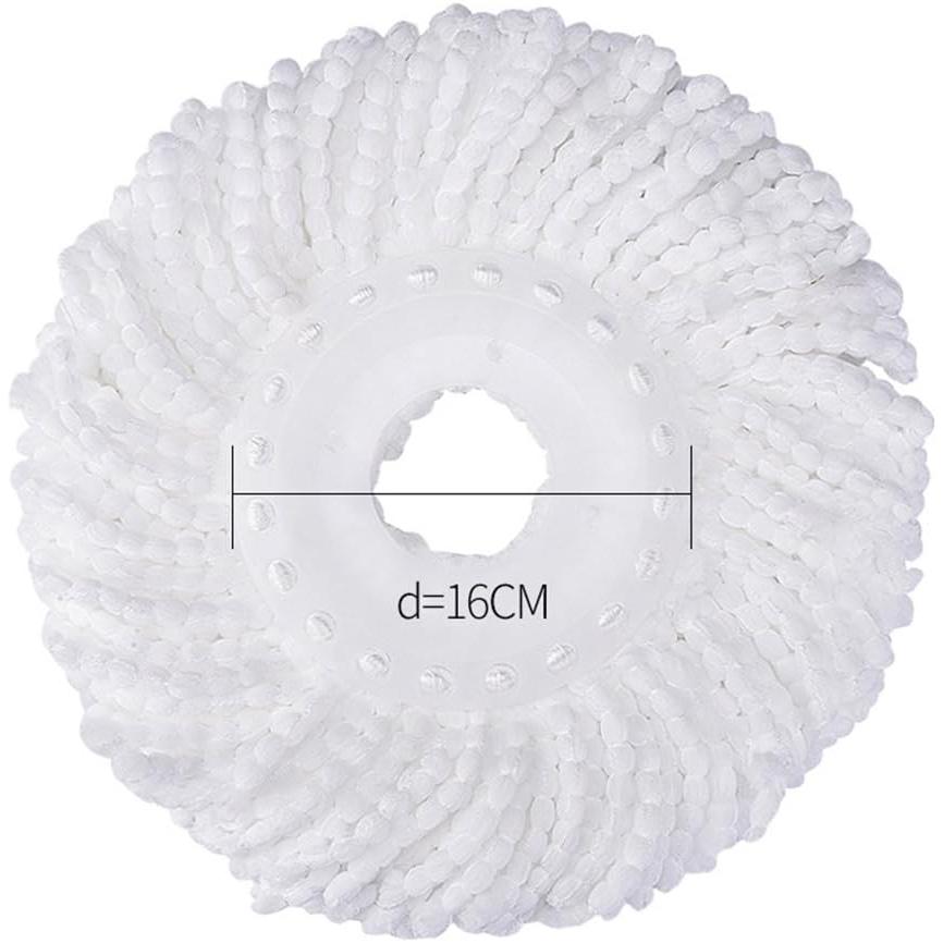 3 Pack Mop  Replacement Spin Mop Replacement  Microfiber Spin Mop Refills Easy Cleaning Round Shape Standard Size