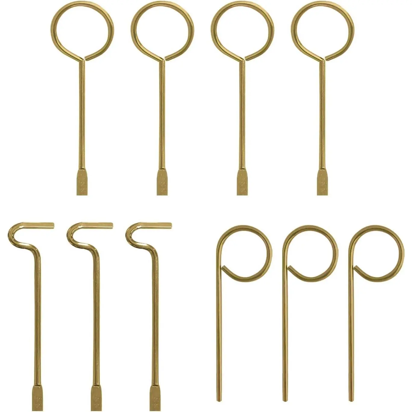 Interior Door Key for Bathroom and Bedroom, Emergency Replacement Key - Set of 10Gift