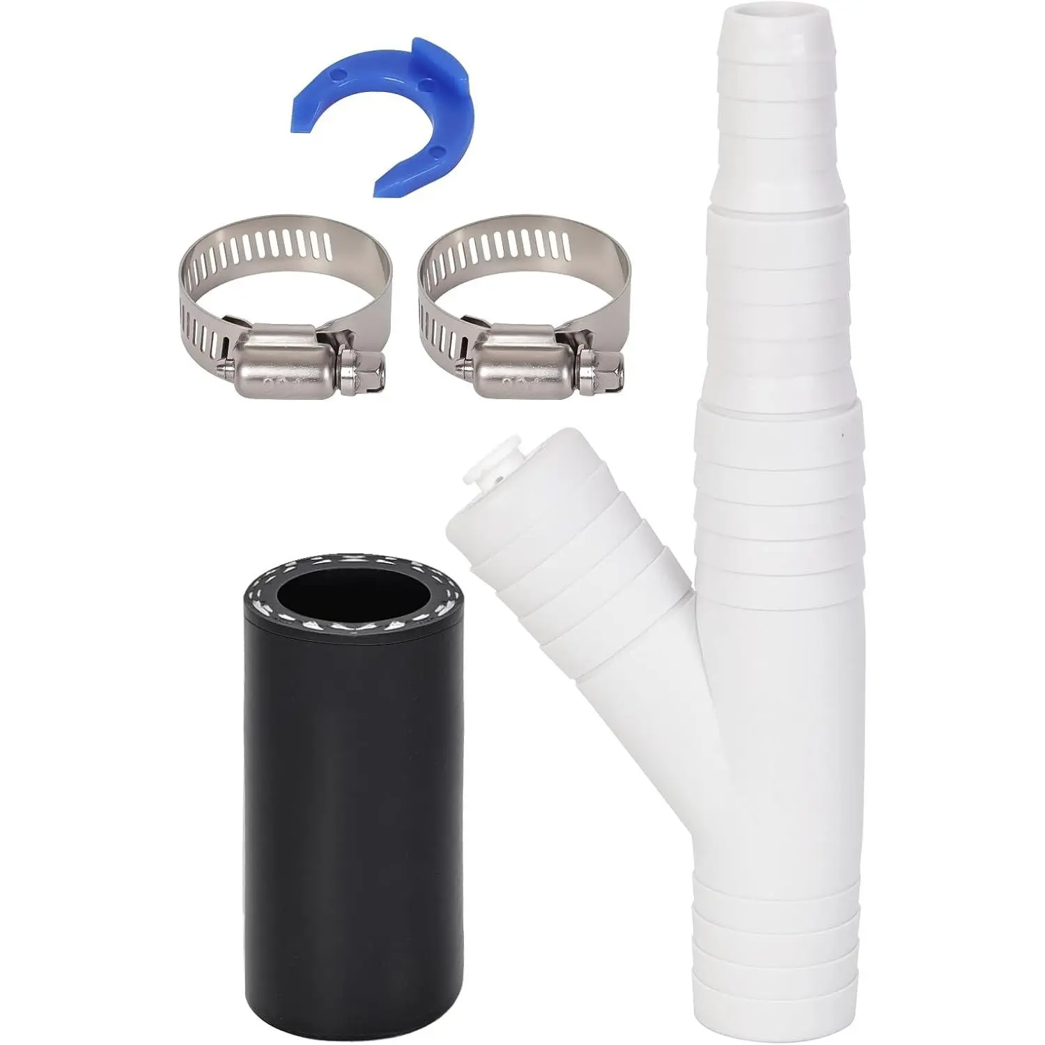 Compatibility with RO WATER OEM ET116-001 D-25QC DLA-D Dishwasher Drain Hose Adapter Kit - 1/4-inch Quick Connect to 7/8-inch Fitting, Heavy-Duty Drain Filter for Garbage Disposal