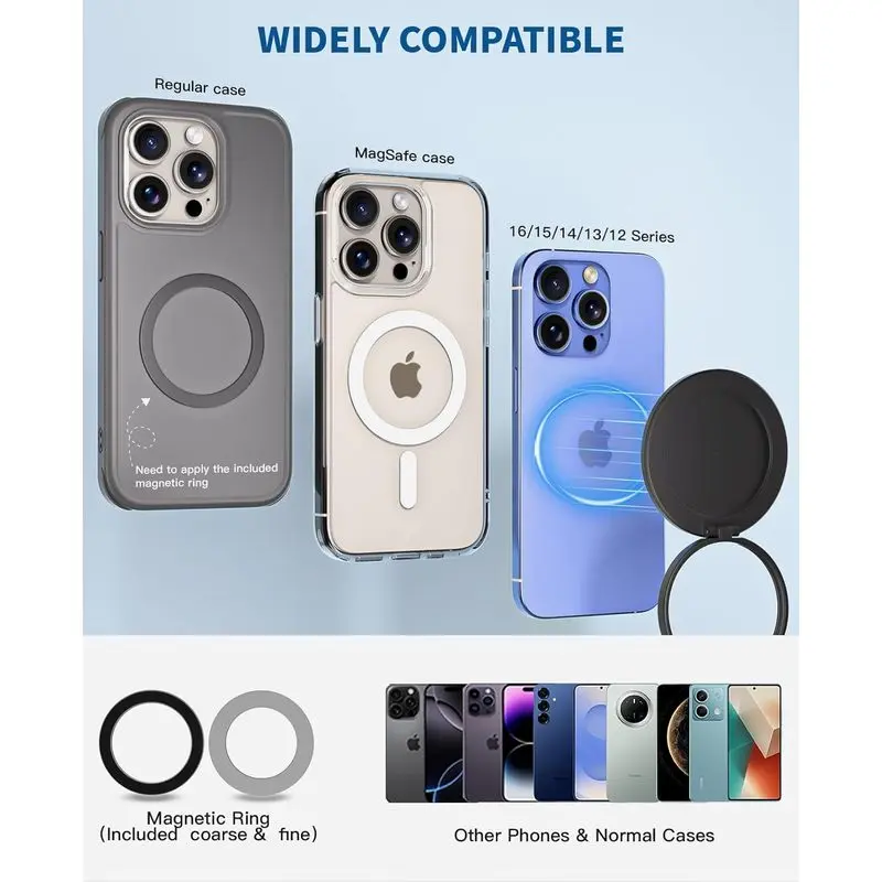 2026 new vacuum magnetic suction phone holder desktop car center console navigation dedicated vacuum suction stable bracket, magnetic nano droplet adhesive vacuum suction cup car phone holder new suction center console anti shake navigation