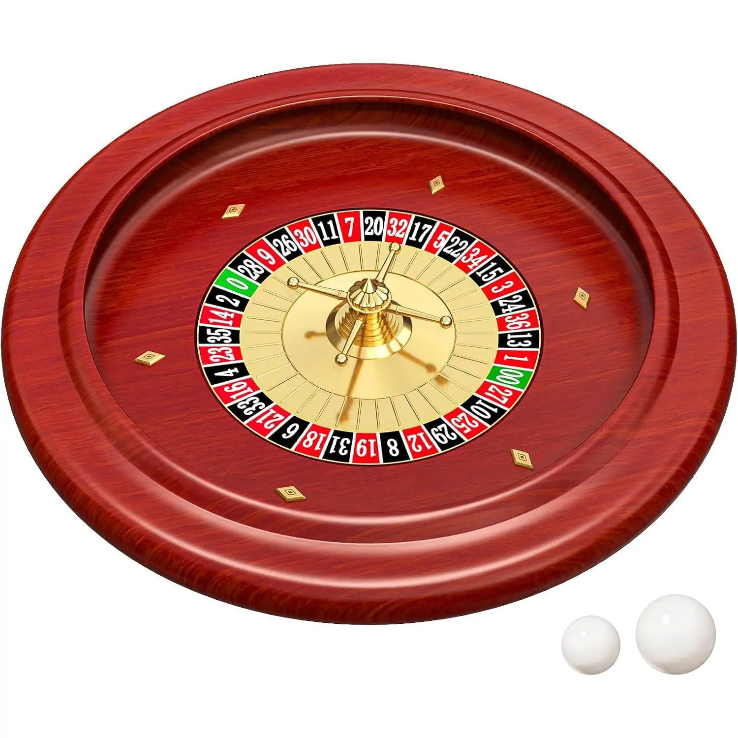 Russian Wooden Roulette Game,11Inch Roulette Wheel Set, Casino Gaming Table, Roulette Game