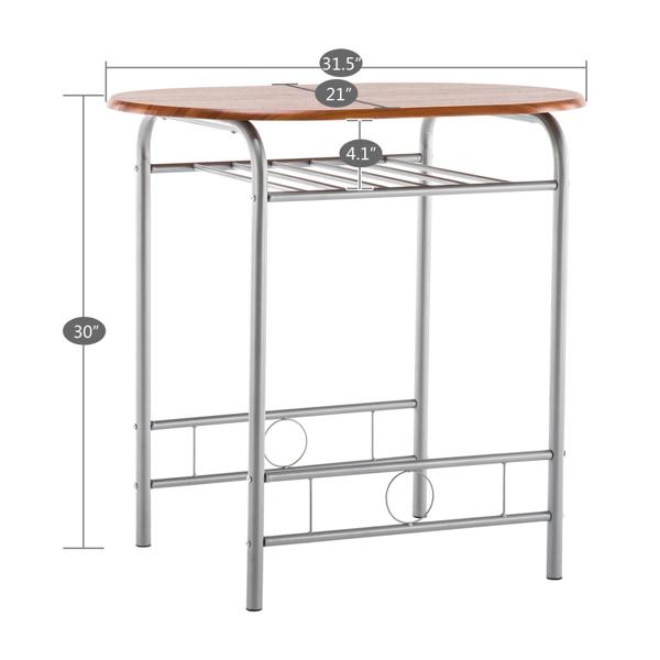 Compact Dining Table and Chairs Set, Easy Assemble Space Saving Table Set for Small Apartments