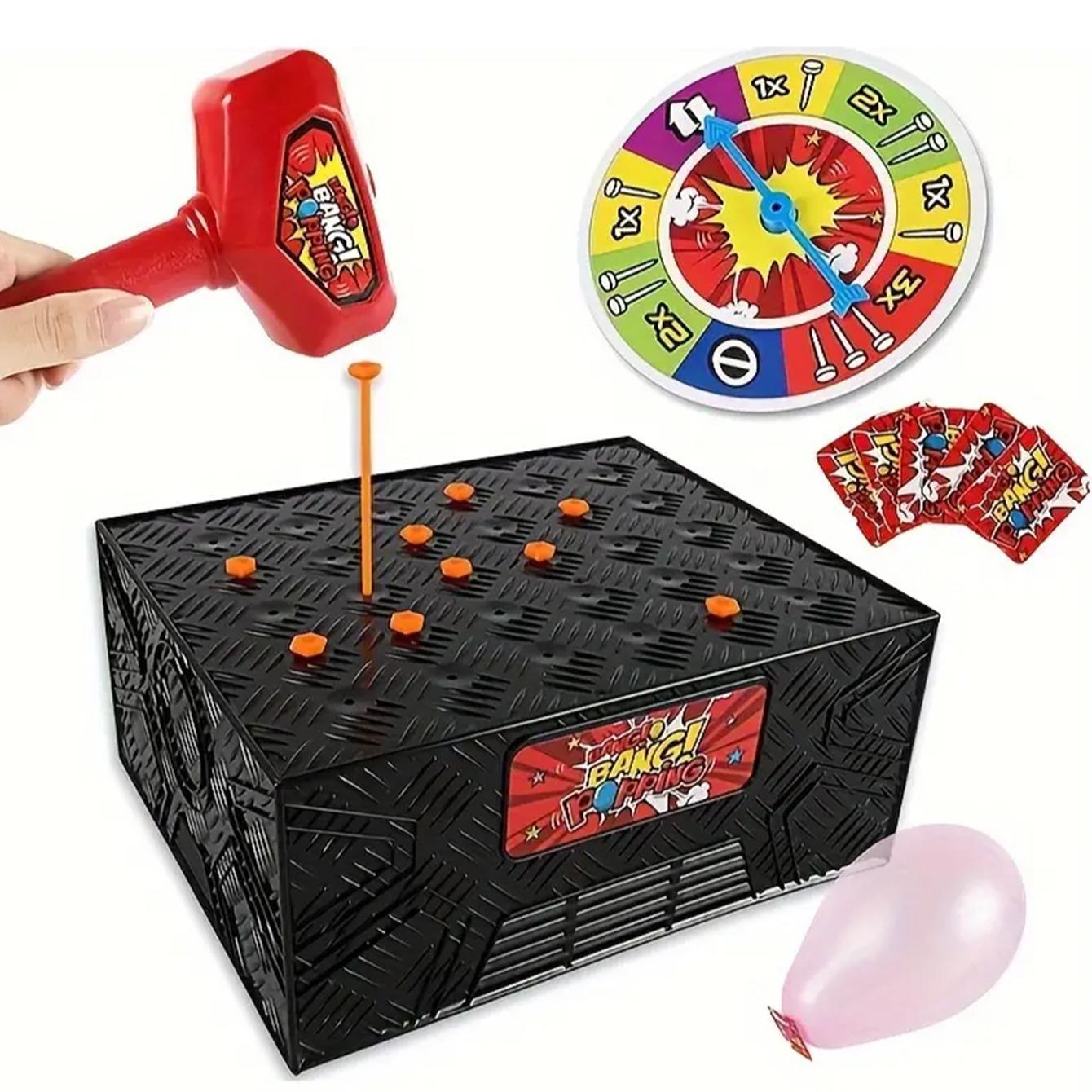 Stimulating Multiplayer Board Game - Bursting Balloons Tabletop Interactive Game, Stress Relief Toy for Teens & Adults