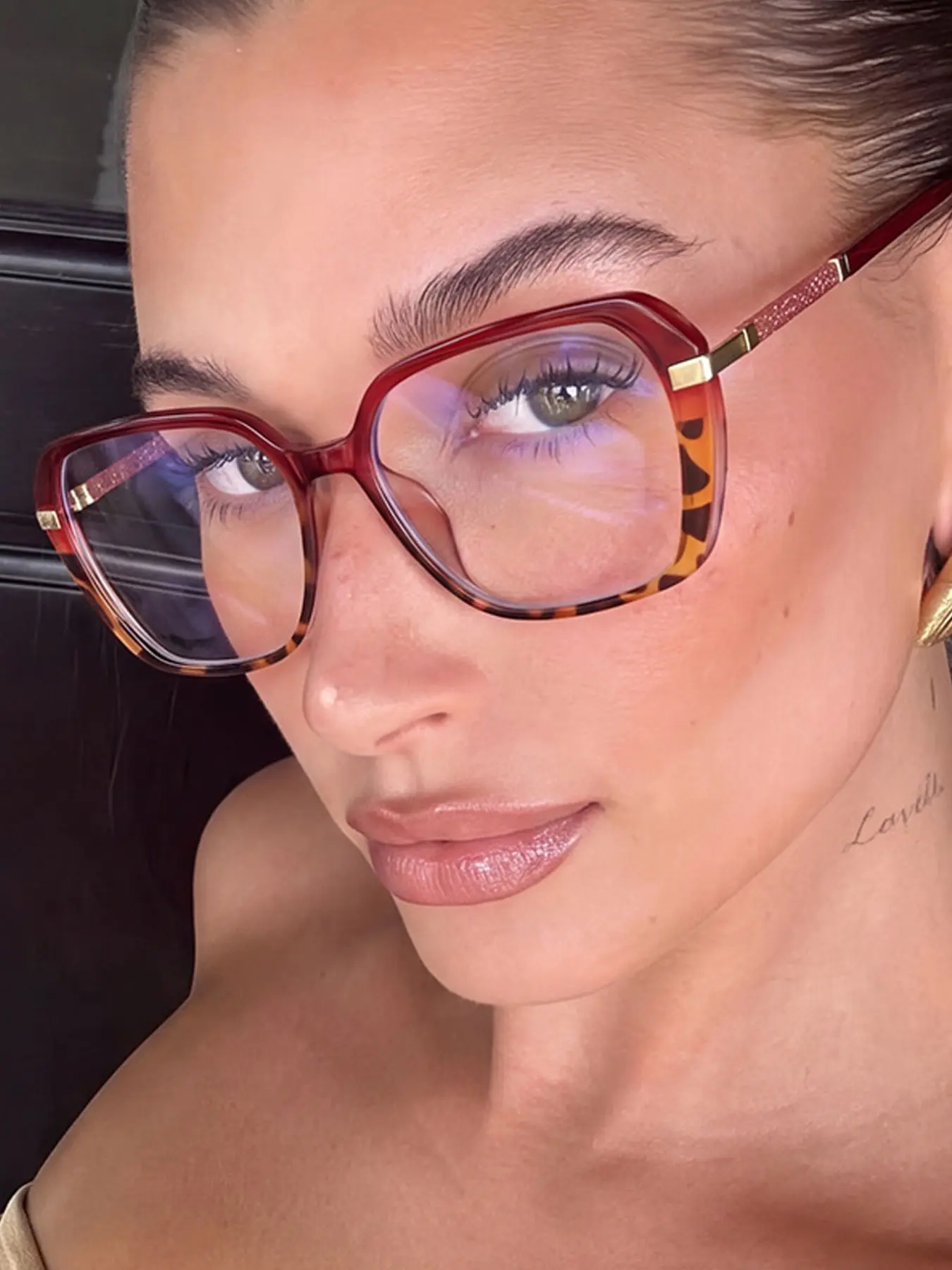 Classic Simple Unisex Tr Oval Glasses, High-Quality Plain Sunglasses, Stylish Retro Literary Design, Versatile Fashion Accessory, Eyeglasses Frames