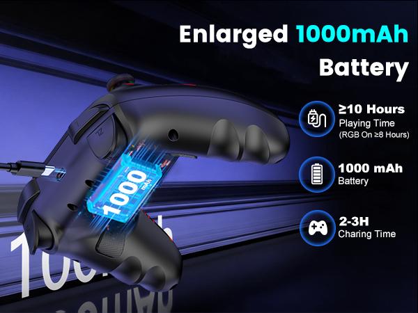 Wireless PC Controller, 1000Hz Polling Rate, Hall Effect Joysticks & Triggers, Controller for PC/Switch 2/Switch/Android/IOS, 1000mAh Battery, with 7 Light Modes/Paddle/Turbo/Motion/Charging Dock Wireless PC Controller, 1000Hz Polling Rate, Hall Effect Joysticks & Triggers, Controller for PC/Switch 2/Switch/Android/IOS, 1000mAh Battery, with 7 Light Modes/Paddle/Turbo/Motion/Charging Dock