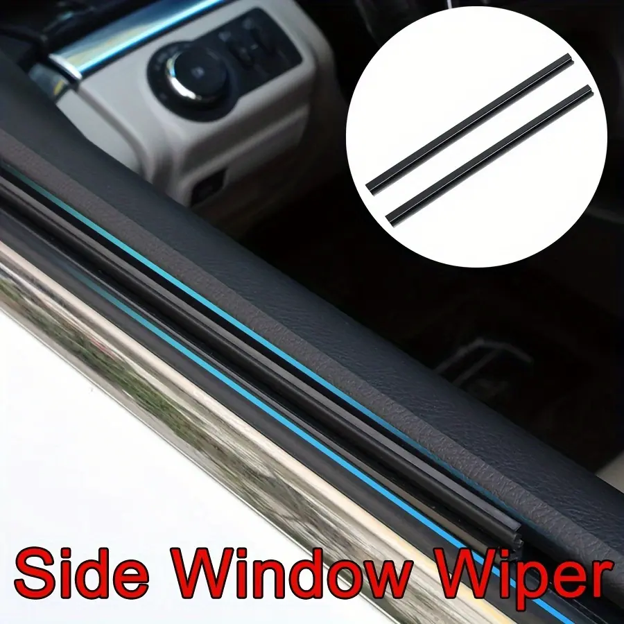 [Car Side Wiper] 4pcs Car Side Window Wiper - Remove Snow Mud And Improve Driver And Passenger Visibility Clarity