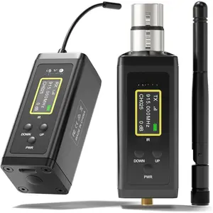 UHF  in Ear  System, 902-927 MHz, 50- IEM, 300ft Range with Antenna, Low Latency Transmitter & Beltpack Receiver for Stage, Church, Rehearsal, Live Performance - F10P