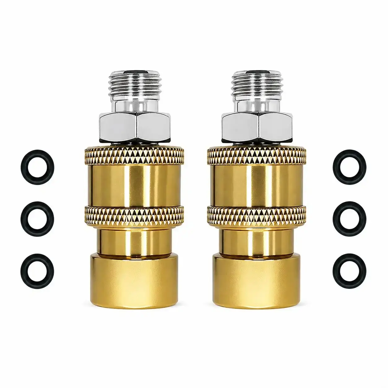 2-Pack 1/4 Inch Quick Connect Couplers for Airless Paint Sprayers, High-Pressure Leak-Free 1/4" Hose Fittings, Easy-Install Mechanical Hardware for Home Renovation, Furniture Refinishing