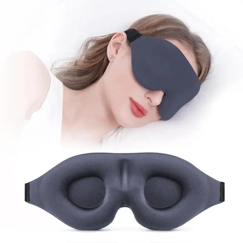 3D Full Shading Sleep Eye Mask for Women & Men – Soft Breathable Blackout Sleep Blindfold | Comfortable Light-Blocking Eye Cover for Night Sleep, Nap Time, Travel, Meditation & Stress Relief Relaxation