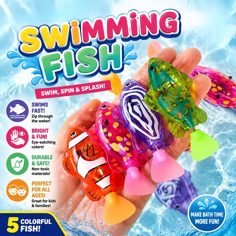 Baby bath light-up sensor electric small fish playing in water pet fish swimming fish can swim realistic clownfish toy