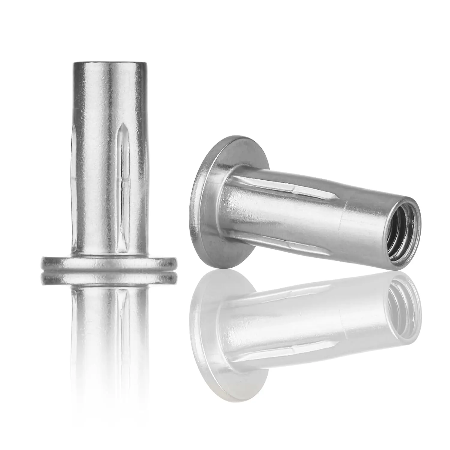 Multi-Grip Rivet Nut Installation Tool Set Pre-Bulbed Shank Flat  Threaded Insert Nut Plus Nuts  Kit  Rivnut for Construction Industrial (M5(Plus Nut-10pcs, Stainless))