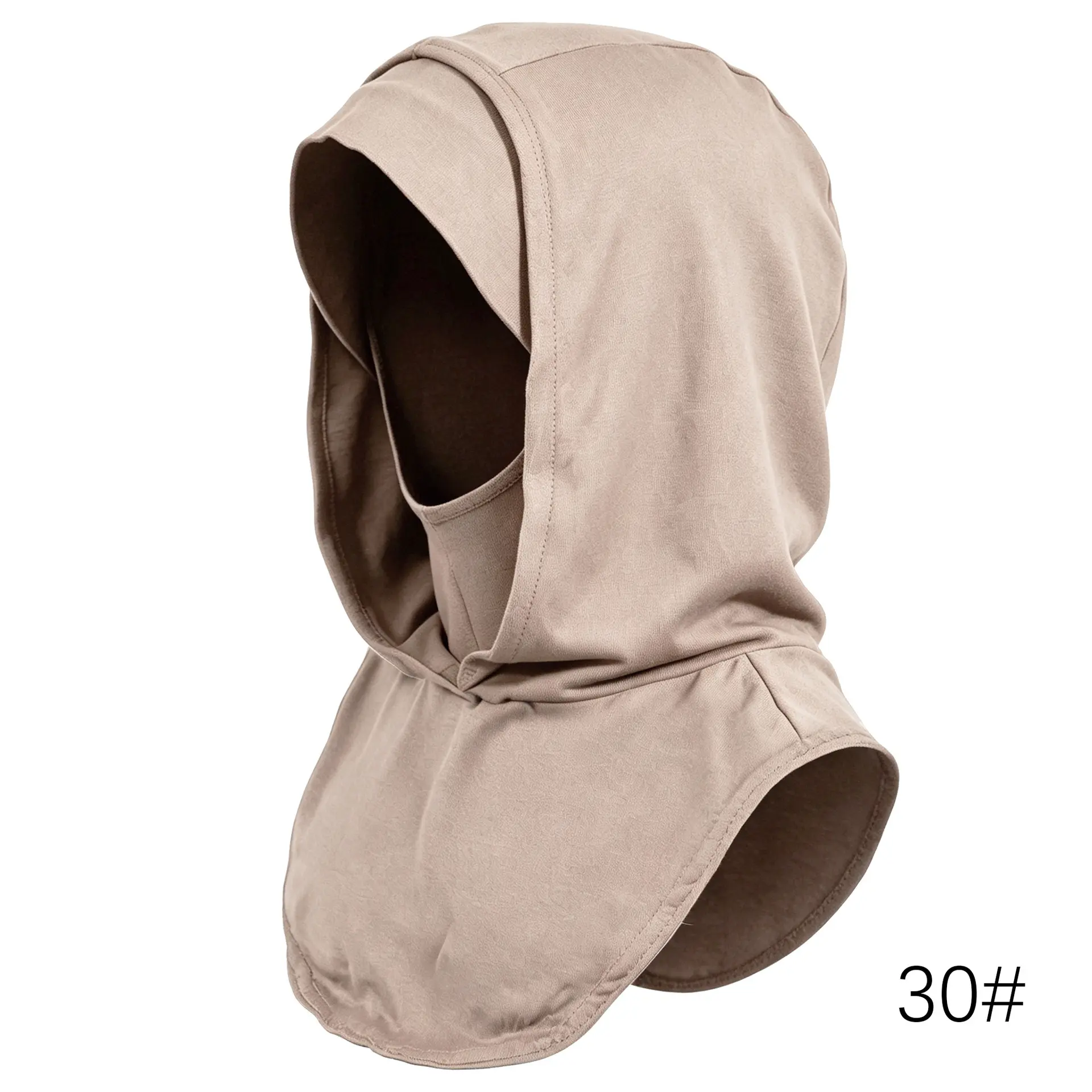Effortless Stretch Jersey Hooded Balaclava Mask Full Coverage Sun Protection Neck Shield Breathable Lightweight Dustproof Outdoor Cycling Wear