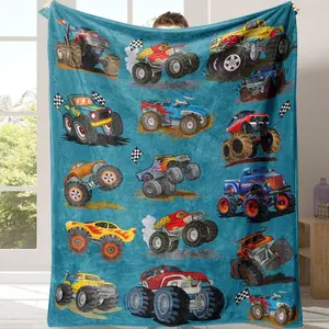 Soft Flannel Blanket with Flying Moth Design Warm Breathable Napping Throw for Home Travel Spooky Halloween Decor Cartoon Pattern Portable Cozy Warm
