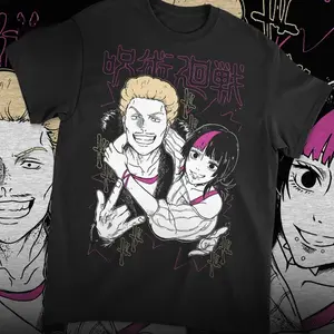 2026 New Jujutsu Kaisen Hakari Graphic T-Shirt, 100% Premium Cotton Unisex Oversized Tee, Classic O-Neck Short Sleeve, Hot Trendy Y2K Streetwear Top, Popular Daily Shirts for Men Women, Great Anime Fan Gift