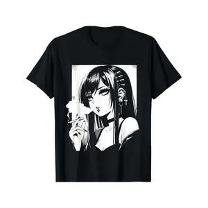 Anime Manga Otaku Waifu Girl Japanese Aesthetic T- Shirt_ 1- 181173041