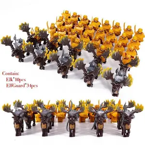 2026 new 8pcs/lot The Elves Soldier Orcs Army Figures LOTR Armor Guard Warrior Archer Medieval Knights  Building Blocks Bricks toys gifts