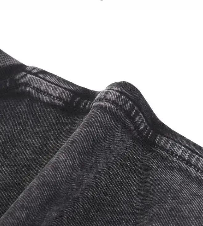 Japanese Anime Demon Slayer Kokushibo Graphic Washes T-shirts Men's Women's Pure Clothing Harajuku Y2K Streetwear Cotton Tops