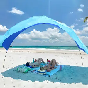 Wind-Powered Magic!3-Second Pop-Up Beach Canopy  Ultimate UV Protection!#BeachHacks#SummerMustHav