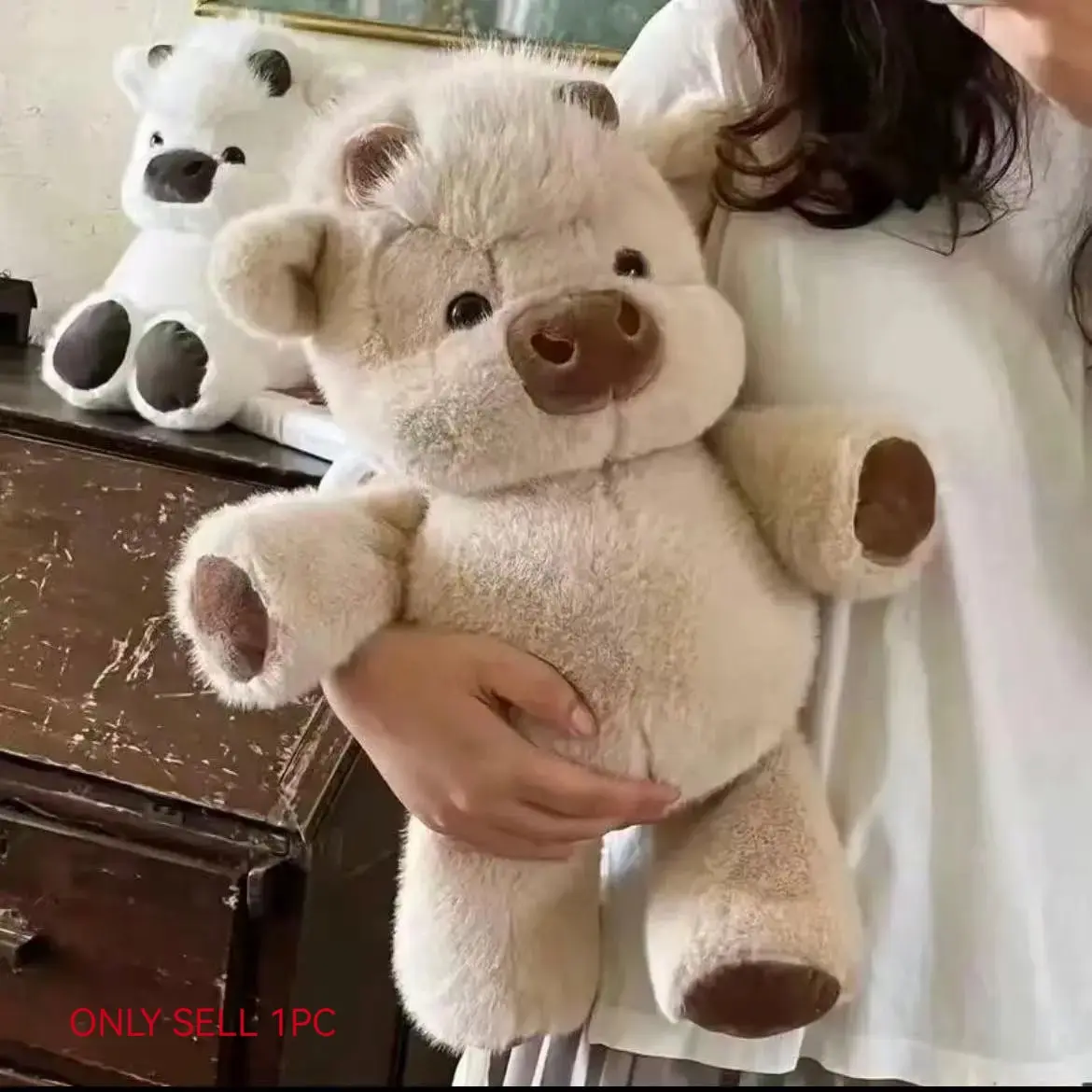 Cute Plush Animal, Adorable High-Low Cow Stuffed Doll, Animal Puppet, Birthday Gift, Soft Comfortable Doll Decoration