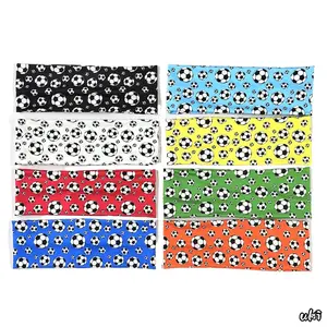 Unisex Elastic Headband 8-Piece Set with Soccer Pattern — Breathable, Moisture-Wicking Sports Accessory. Specifically designed to keep excess sweat at bay during high-intensity workouts, this practical accessory is ideal for outdoor physical training, cas