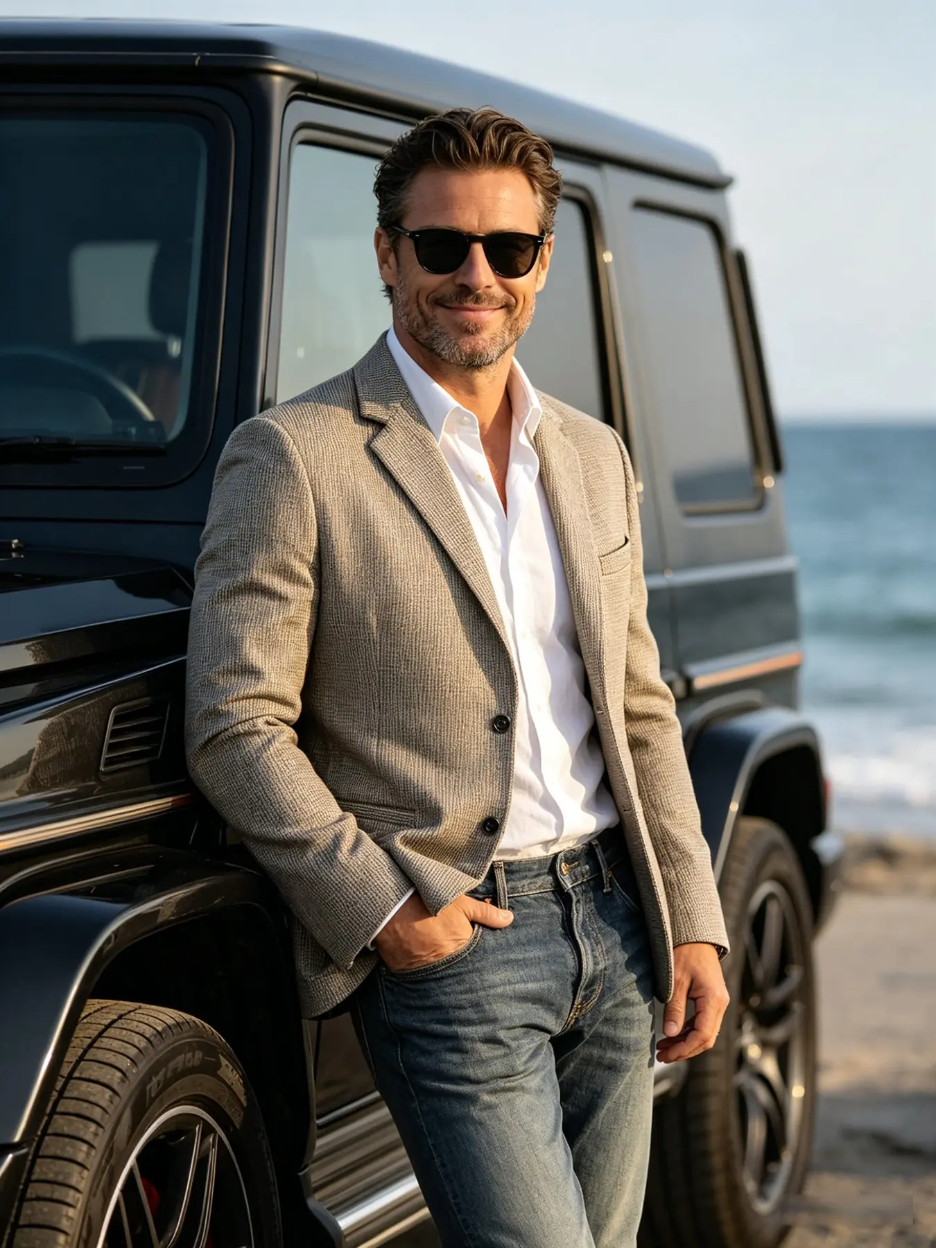Men's Houndstooth Suit Jacket, Slim-Fitting Casual Style, Single Button, Trendy Fashion for Office, Outing, Party, Elegant Gentleman Look