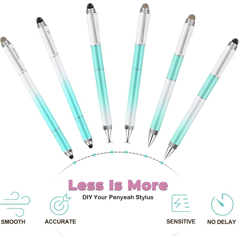 Capacitive Stylus Pen (4 in 1),Universal Touch Screens Stylus Pen for iPad/Pro//Android Phone//Fire/Tablets and  Capacitive Touch Screens-Dream Blue