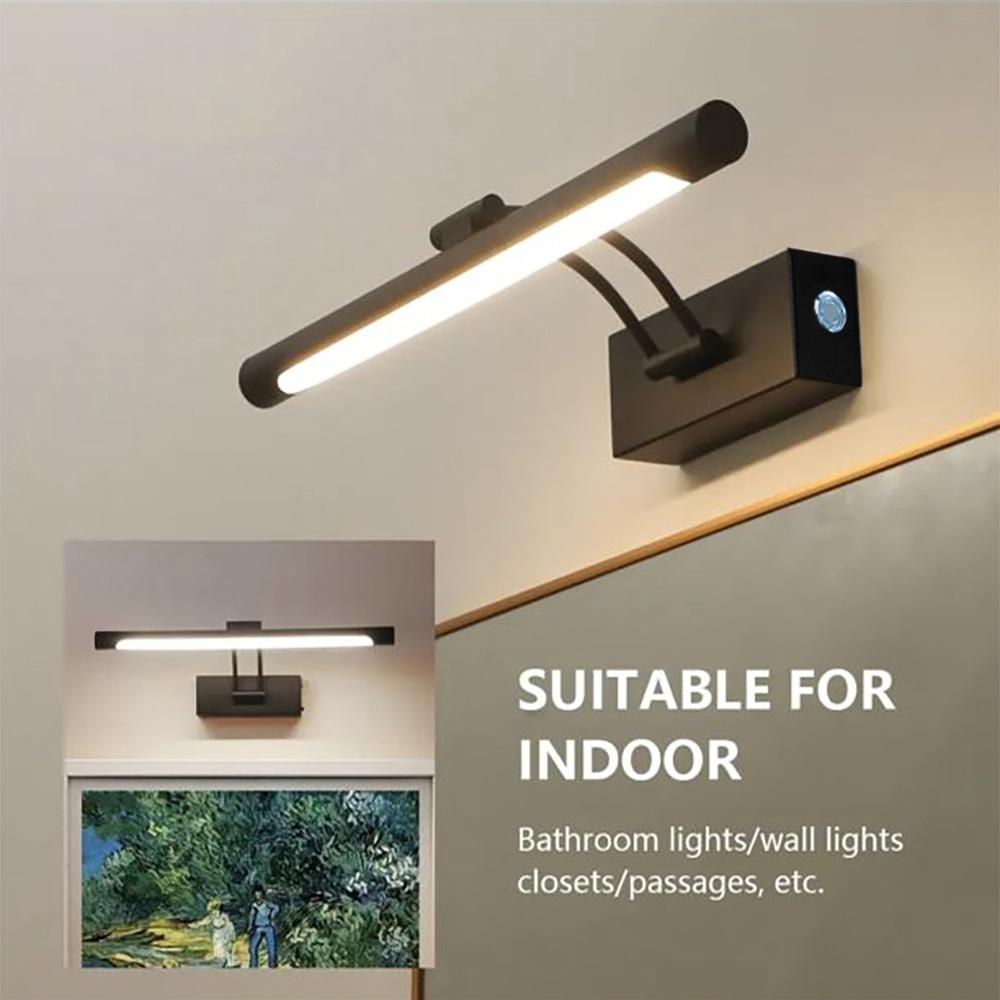 Wireless Wall Picture Light, Adjustable Brightness Art Lighting with Remote Control & Touch Switch, Battery Powered Gallery Lamp, Led Wall Light