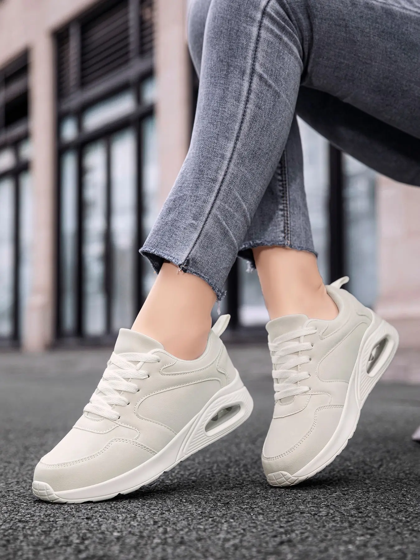 Women's Casual Sport Shoes, 2026 New Style, All-Season Low Top, PU Leather, Waterproof, Lightweight, Eva Sole, Comfortable Walking Shoes, Casual Daily Shoes