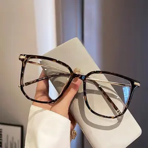 2026 New Fashion Square-Frame Anti-Blue Light Presbyopia Glasses Unisex Large-Frame High-Definition Reading Eyewear 0 To +4.0