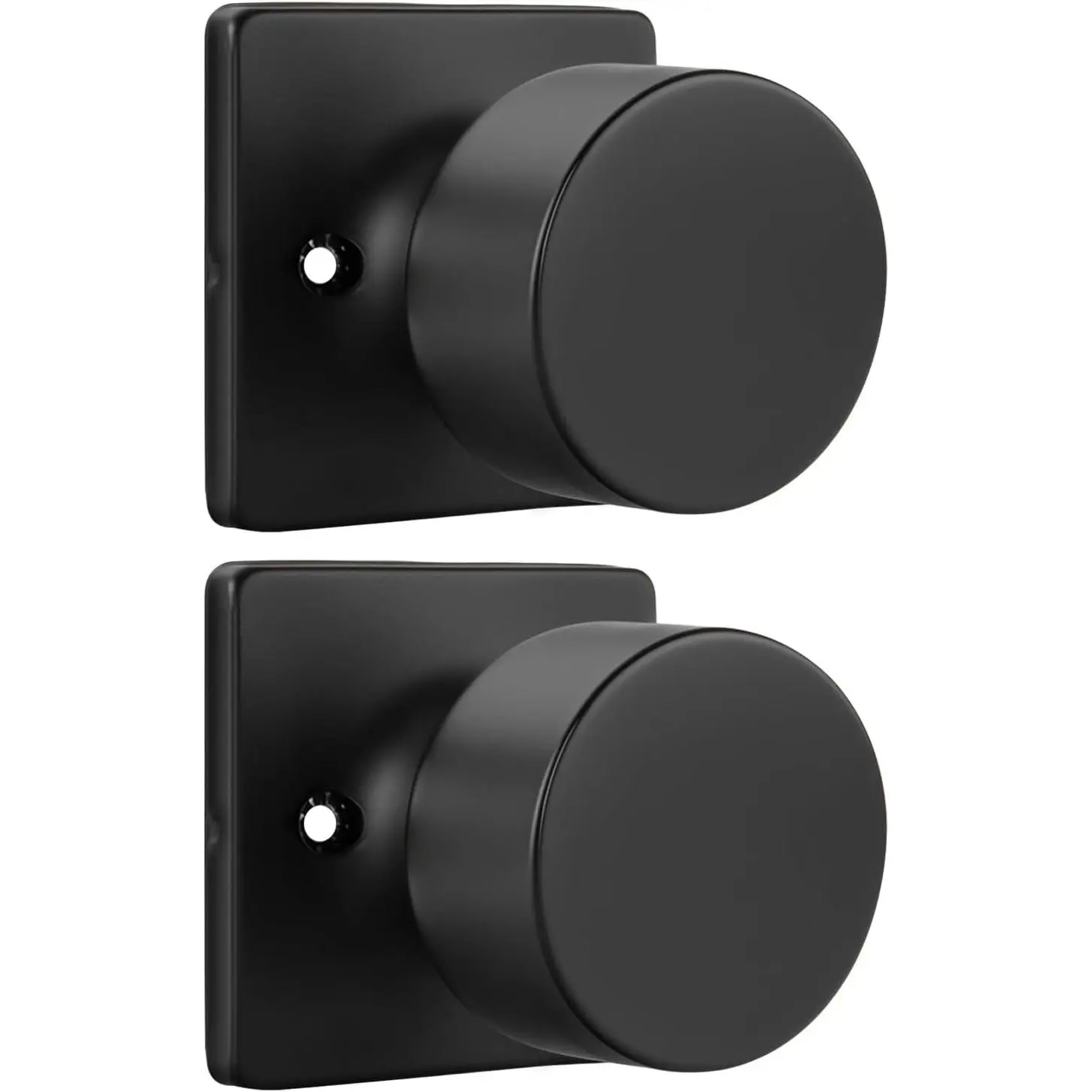 Matte Black Dummy Door Knobs No-Function, Single-Side Black Door Knobs, Closet Door Knob Pull/Handle for Pantry Doors  Doors 1 Pack