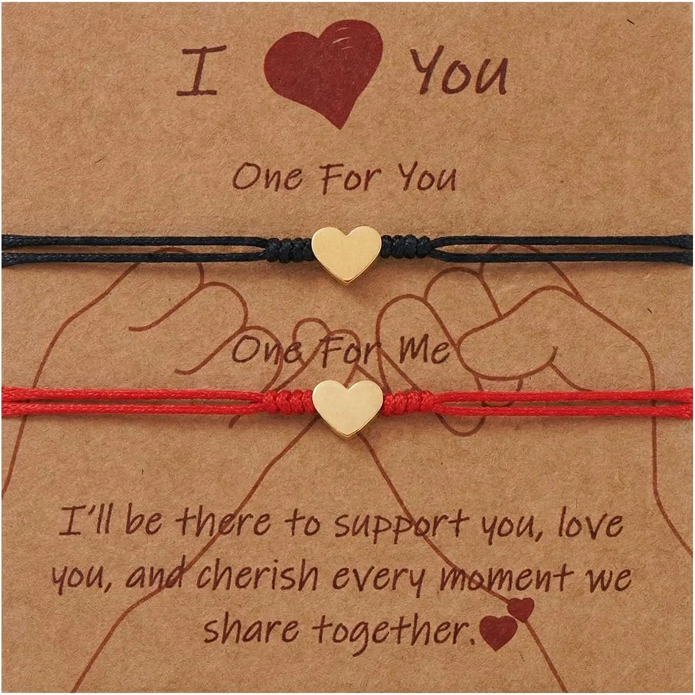 Valentine  for Women Matching Bracelets for Couple Adjustable Stretch Braided Rope Bracelet Birthday Friendship Valentines Gifts for Her