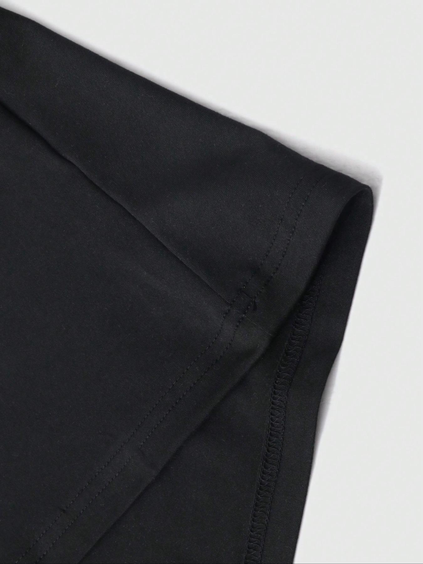 Men's Mysticism Letter & Figure Print Drop Shoulder Graphic Tee, Regular Fit Casual Streetwear Looks Fashion Soft Comfy Half Sleeve Round Neck T-shirt for Summer, Menswear for Daily Wear