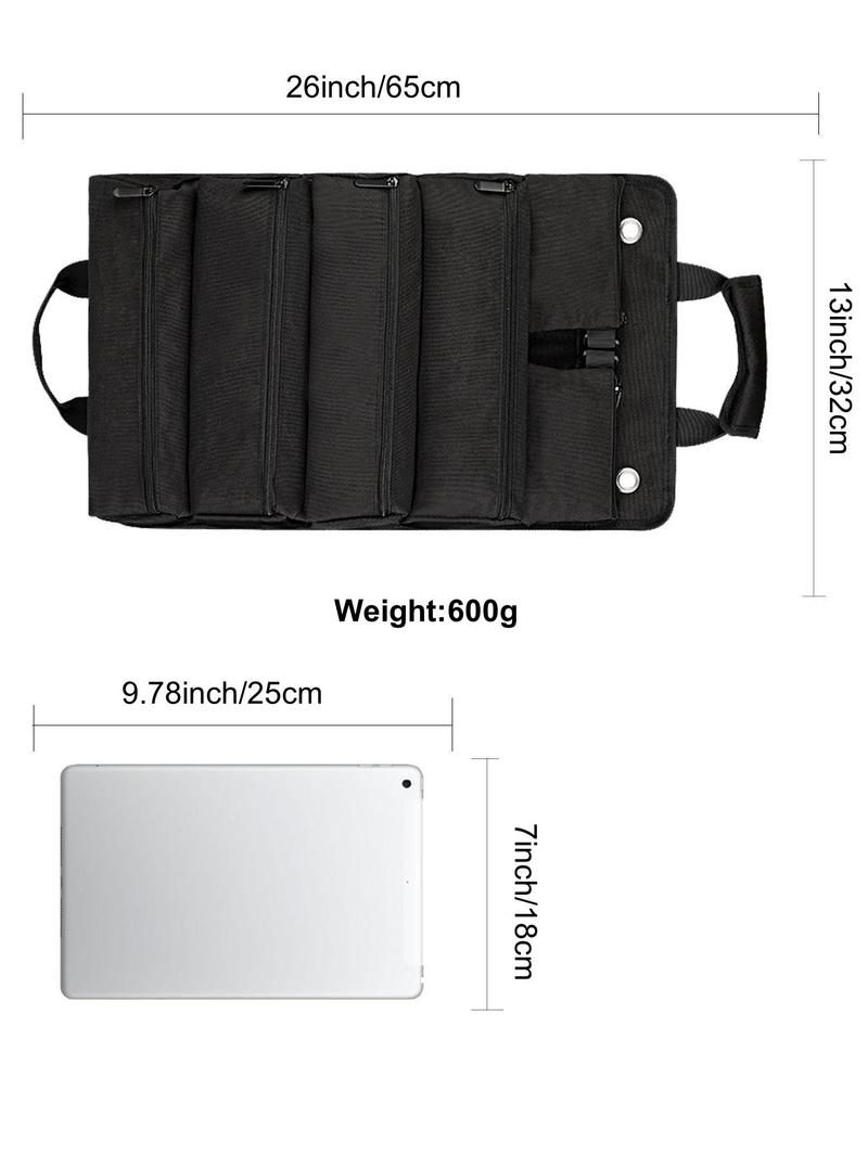 Black Portable Foldable Nylon Tool Bag, Convenient Tool Pockets, Multi-grid Zipper Tool Organizer with Removable Zipper Bags, Portable Tool Storage Bag for Home for Father's Day Gift, Tool Storage Kit Black Portable Foldable Nylon Tool Bag, Convenient Tool Pockets, Multi-grid Zipper Tool Organizer with Removable Zipper Bags, Portable Tool Storage Bag for Home for Father's Day Gift, Tool Storage Kit
