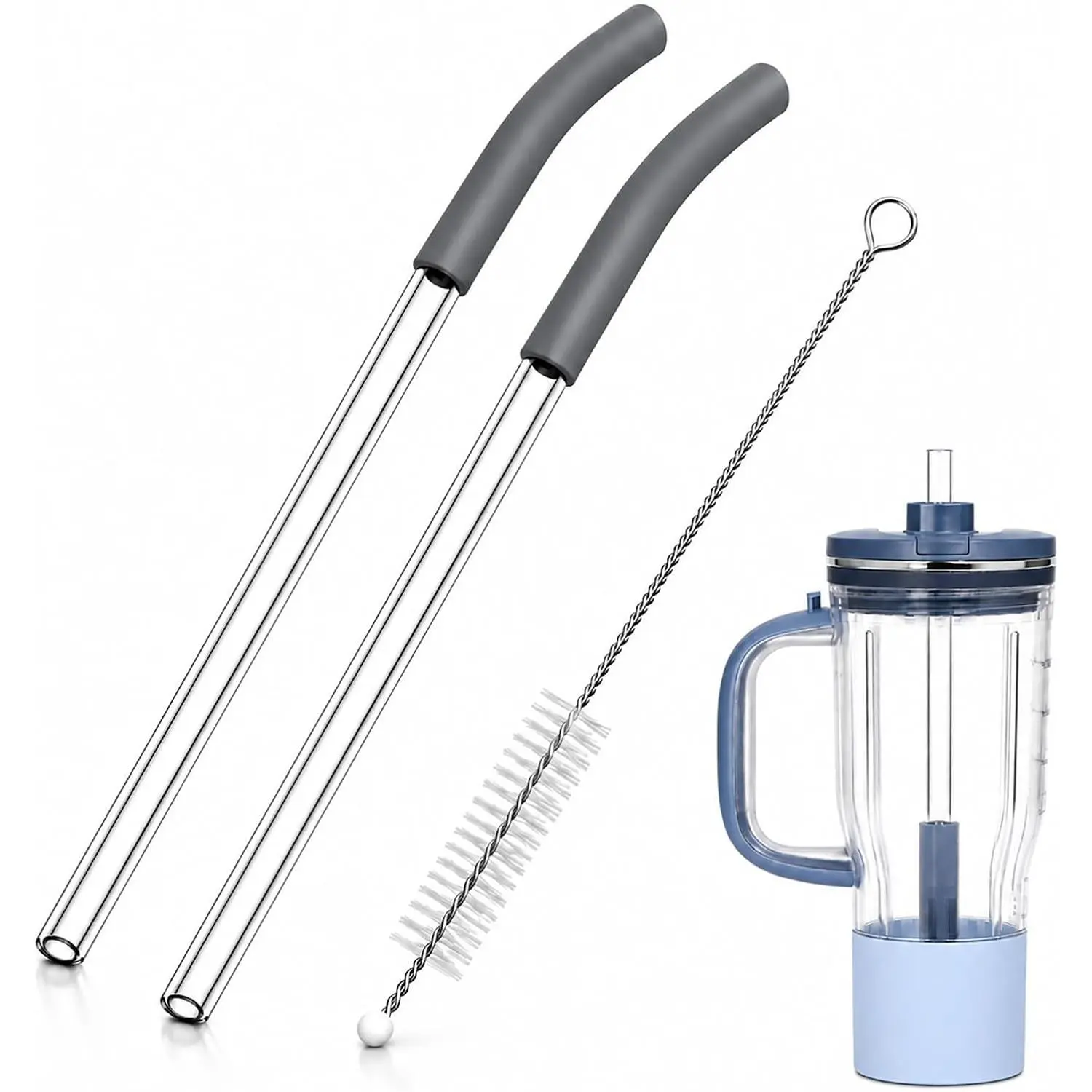 Straws with Cleaning Brush for  BlendBOSS 26oz Cup